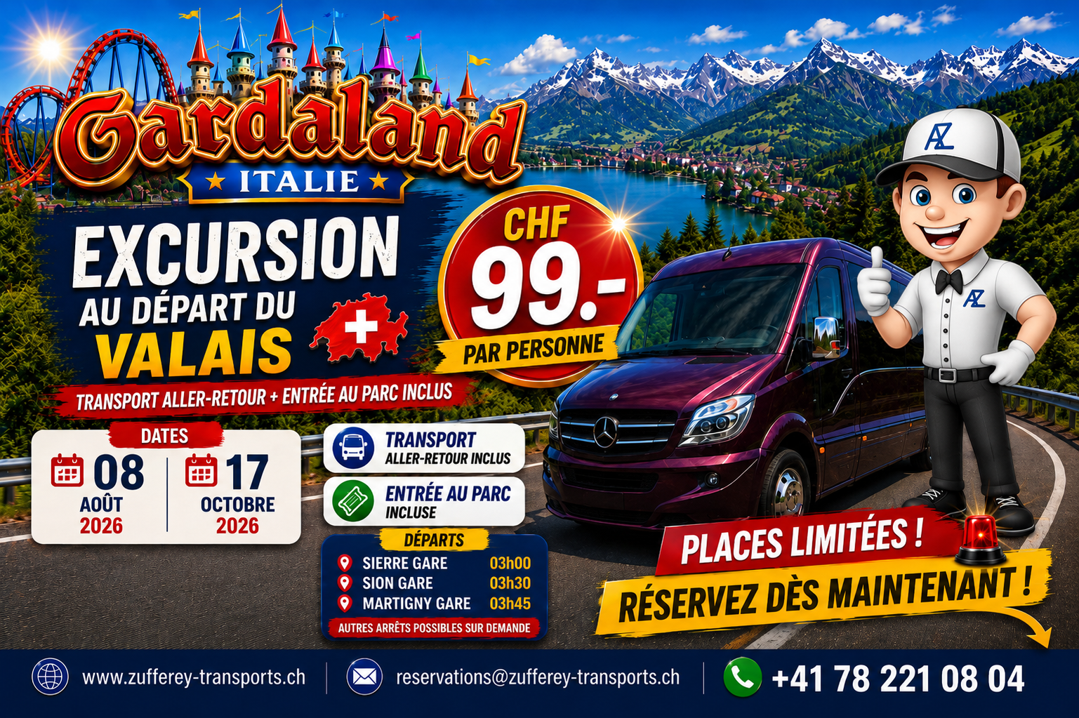 Parc d’attraction Gardaland en Italie
