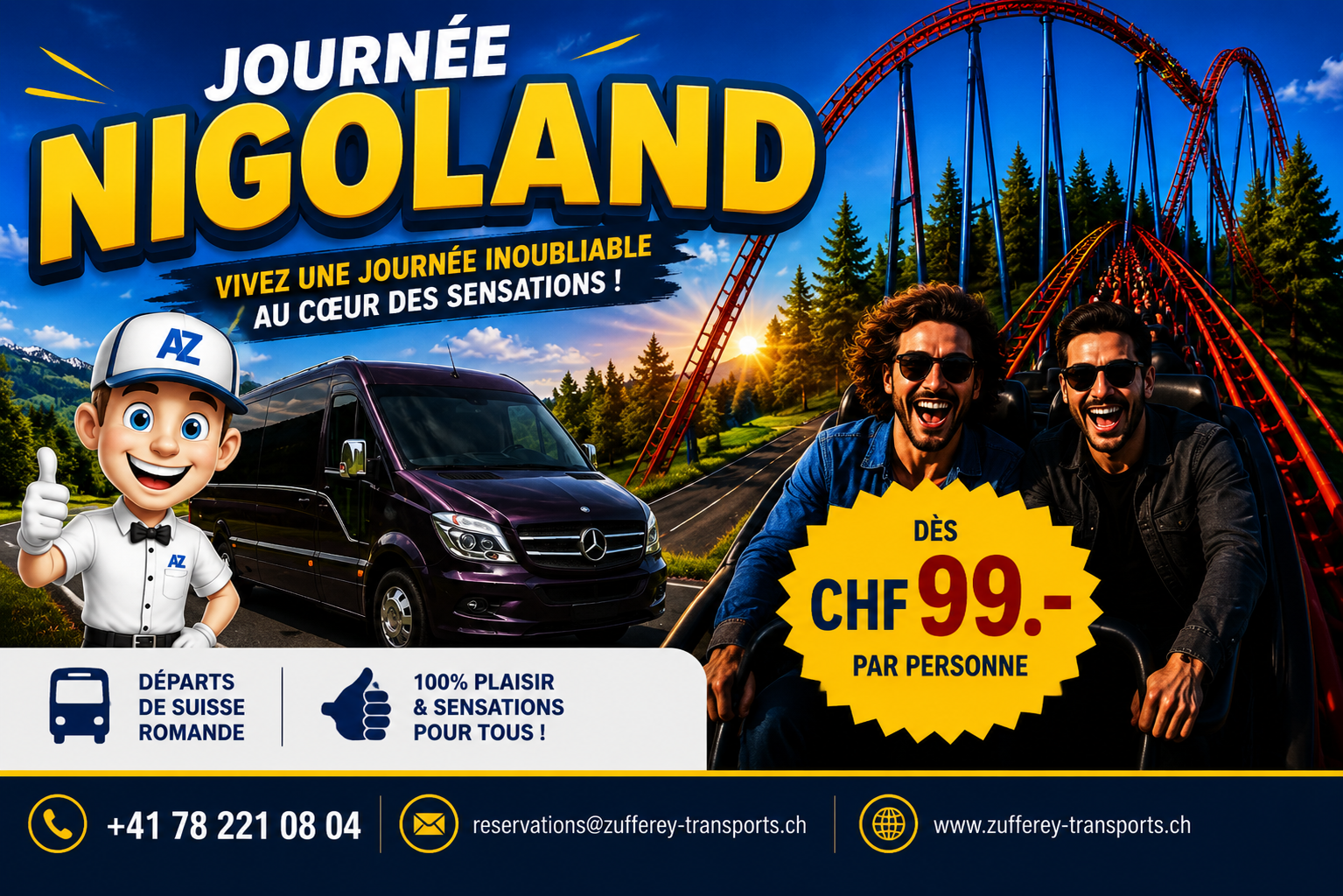 JOURNÉE ÉVASION À NIGLOLAND – FRANCE 🎢