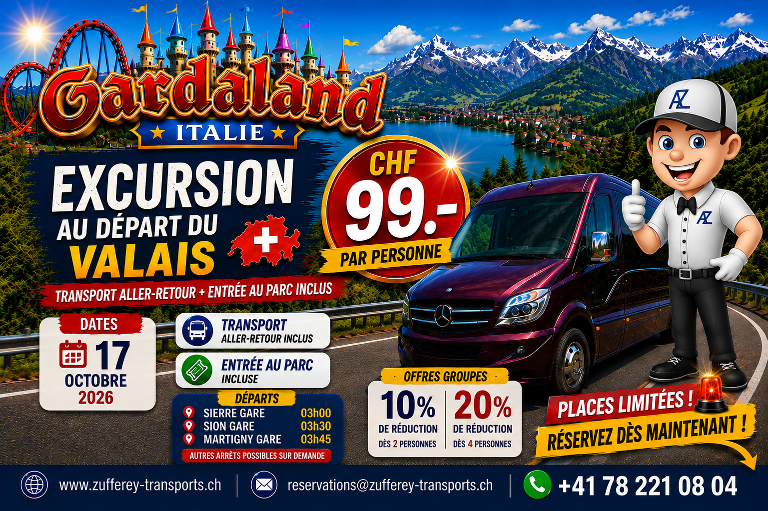 Parc d’attraction Gardaland en Italie
